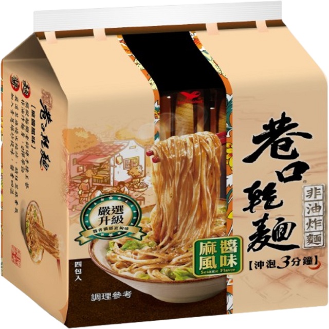 統一 統一麵 巷口乾麵-麻醬風味(24包/箱)x2