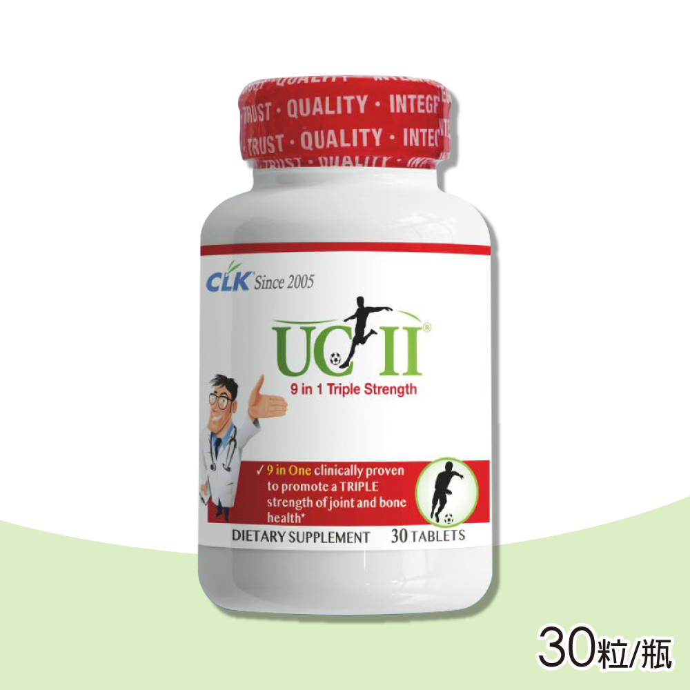 CLK 健生 非變性二型膠原蛋白葡萄糖胺 9合1複合錠 30錠/瓶