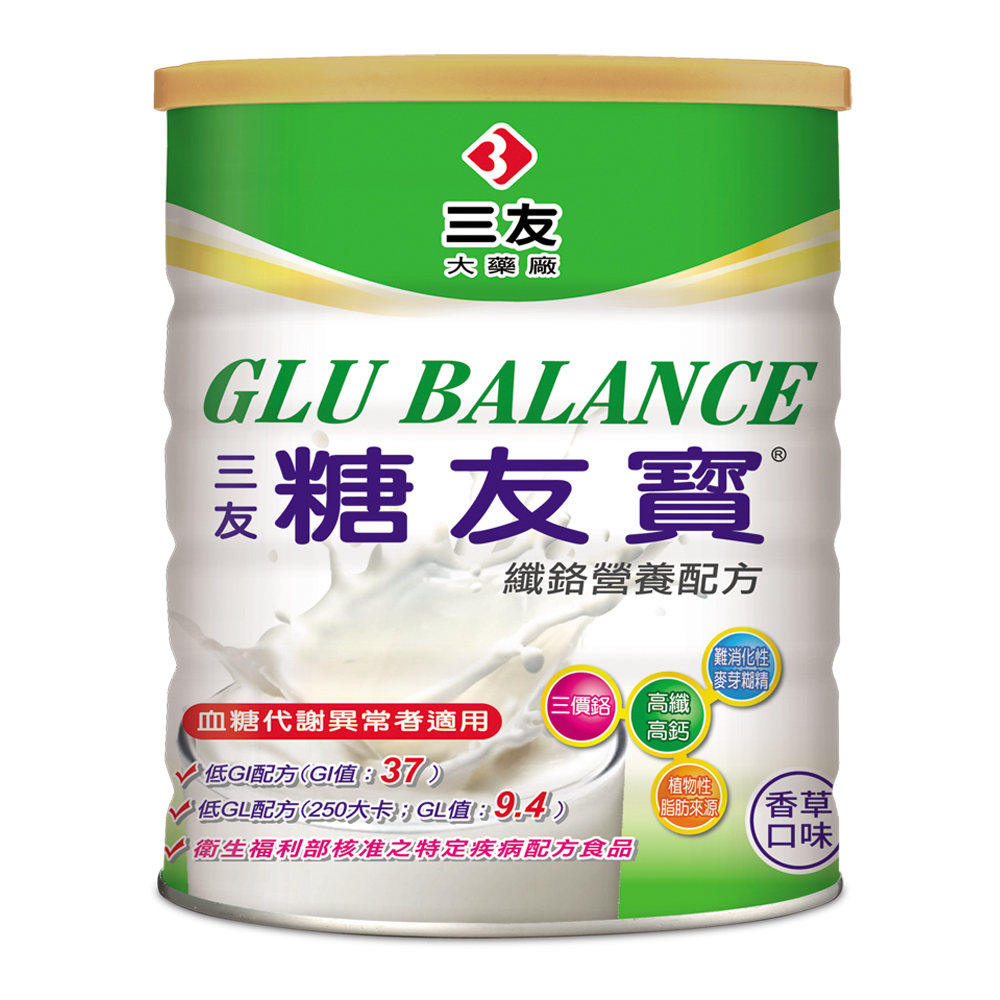 三友營養大獅 糖友寶纖鉻營養配方(850g/罐)3入組