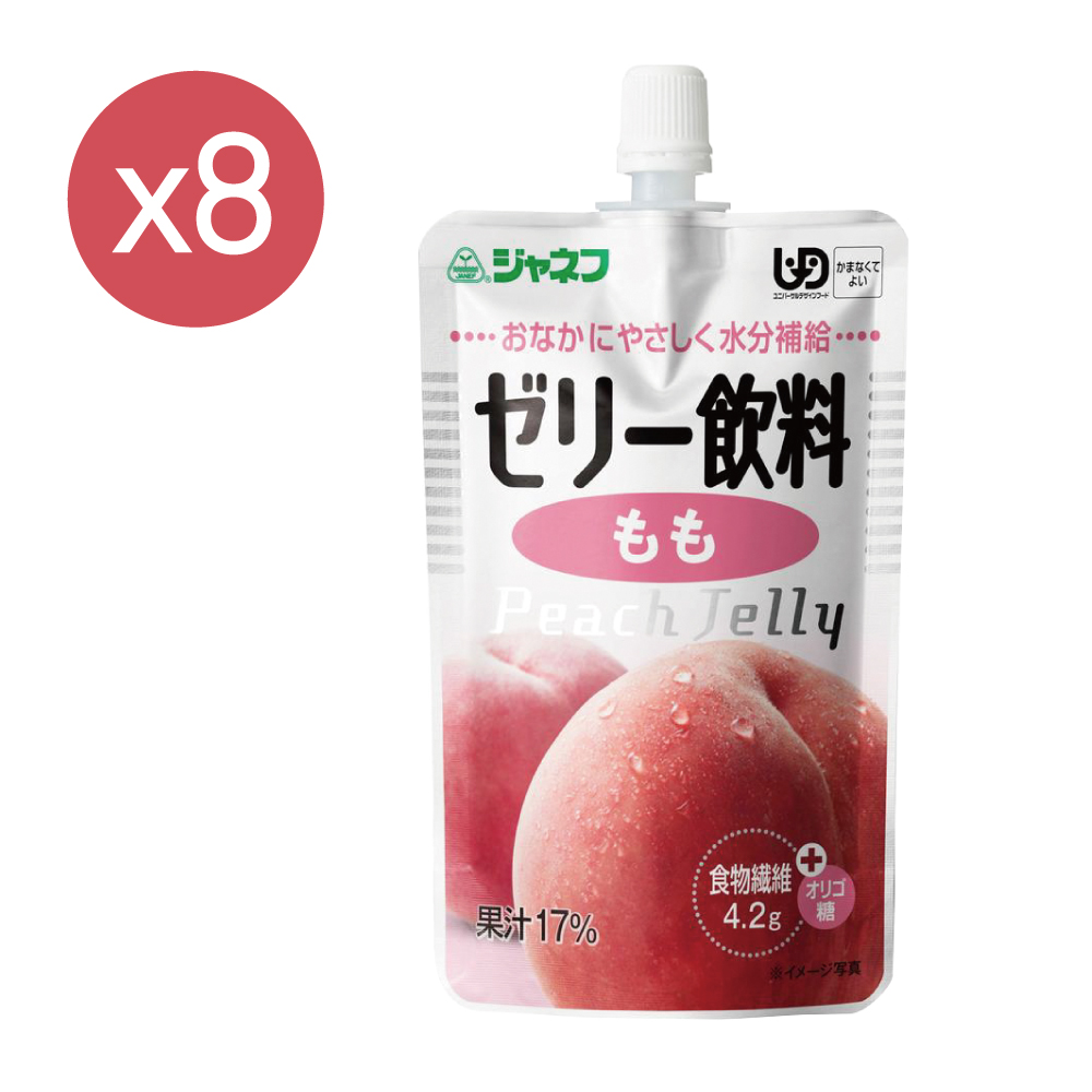 KEWPIE 日本加能福 吞樂易鮮果飲 蜜桃 100gX8