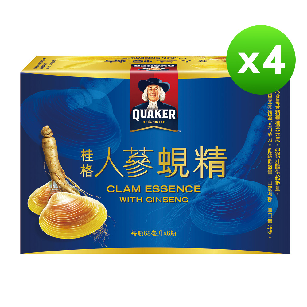 Quaker 桂格 人蔘蜆精(68mlx6入x4盒)