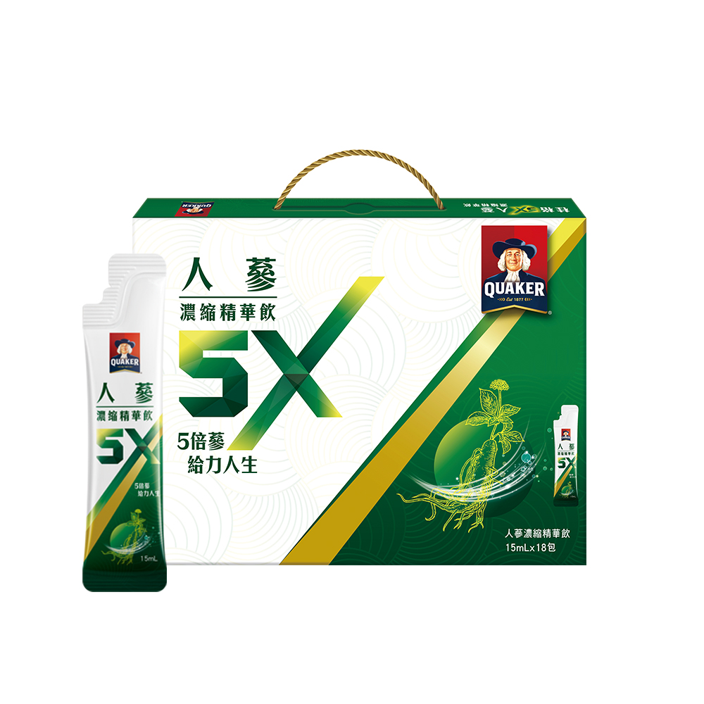 Quaker 桂格 5X人蔘濃縮精華飲(15mlx18入)