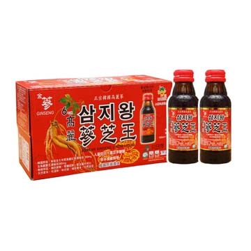 金蔘 -6年根韓國高麗人蔘蔘芝王(100ml*10瓶 共2盒)