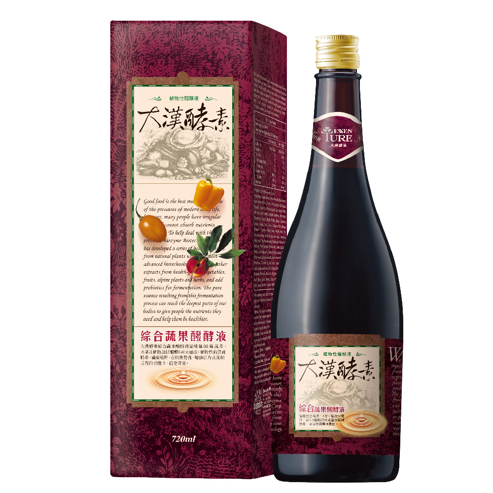 大漢酵素 綜合蔬果醱酵液720mlx1