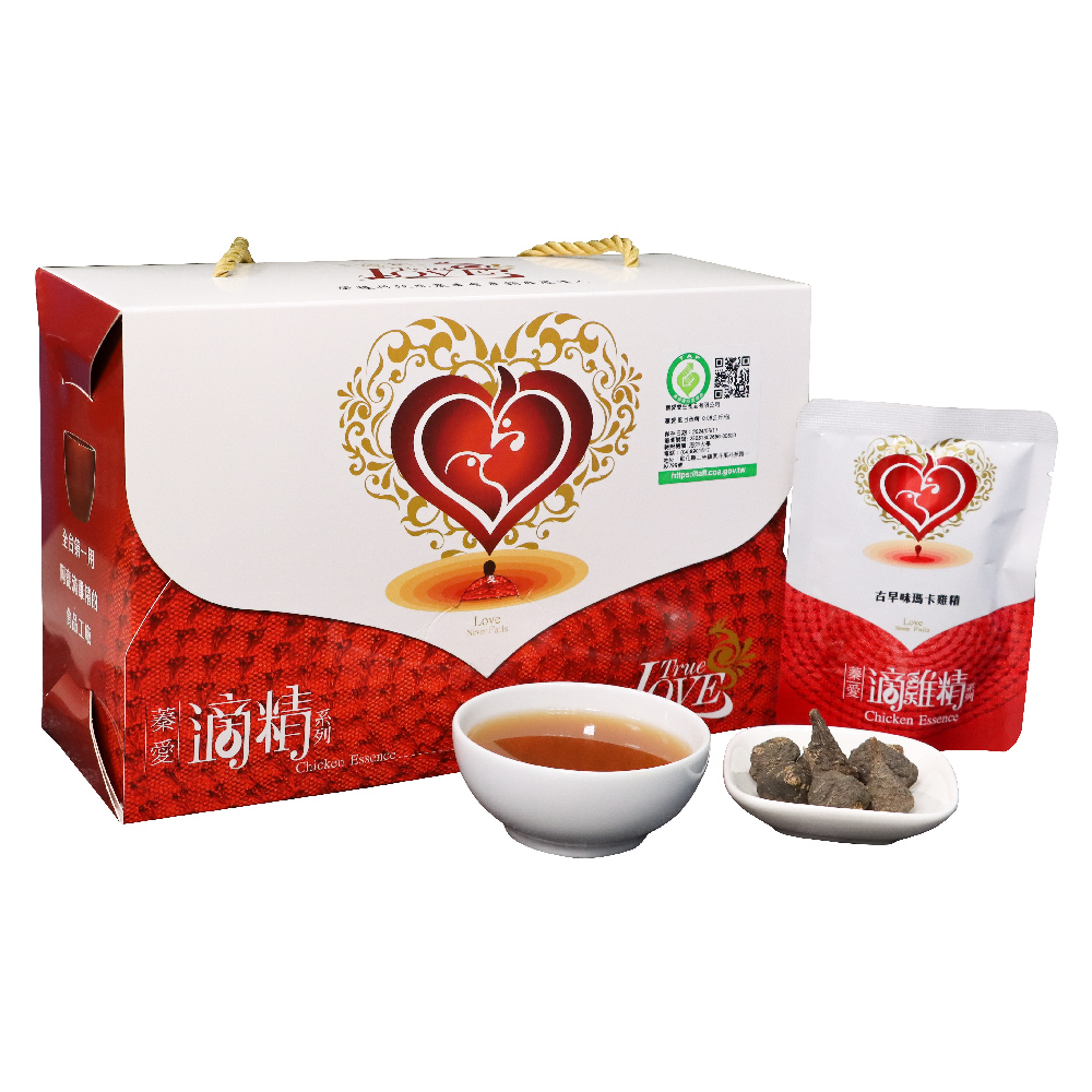 蓁愛滴雞精 【蓁愛】古法陶甕-瑪卡雞精禮盒(80mlx10包/冷凍/威品嚴選)