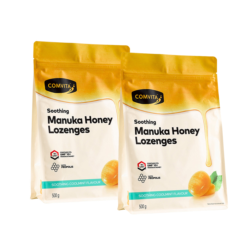 Comvita 康維他 即期品-麥蘆卡蜂蜜潤喉糖2入(500gx2)