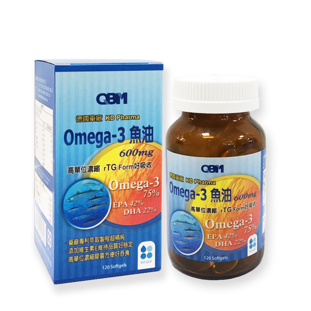 QBM 高單位Omega3魚油(120顆X1瓶)