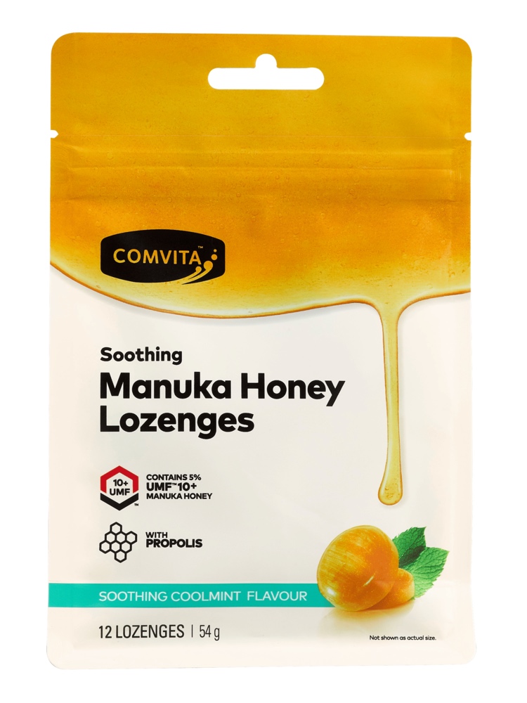 Comvita 康維他 麥蘆卡蜂蜜潤喉糖 薄荷味12粒隨身包