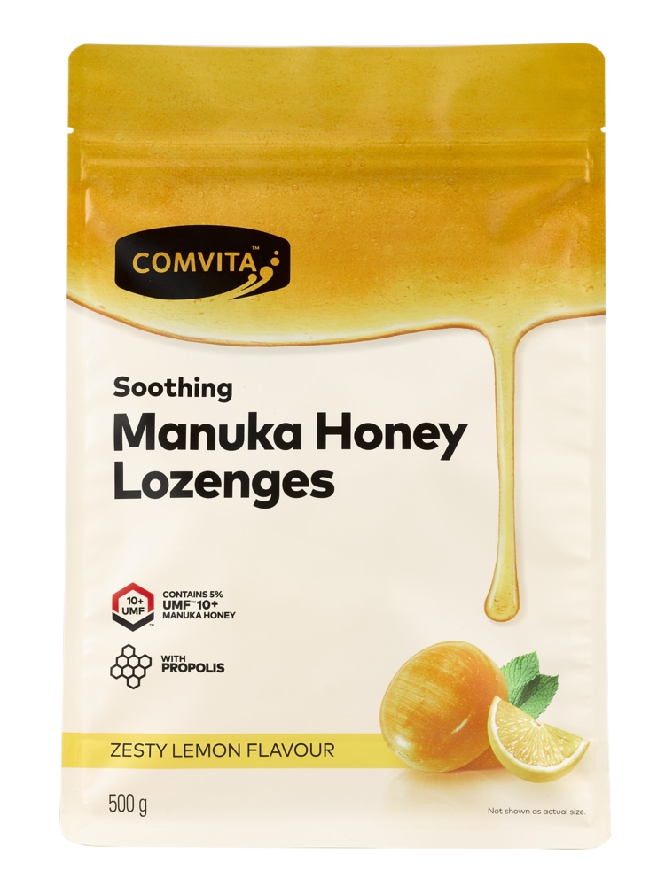 Comvita 康維他 麥蘆卡蜂蜜潤喉糖500g 檸檬味