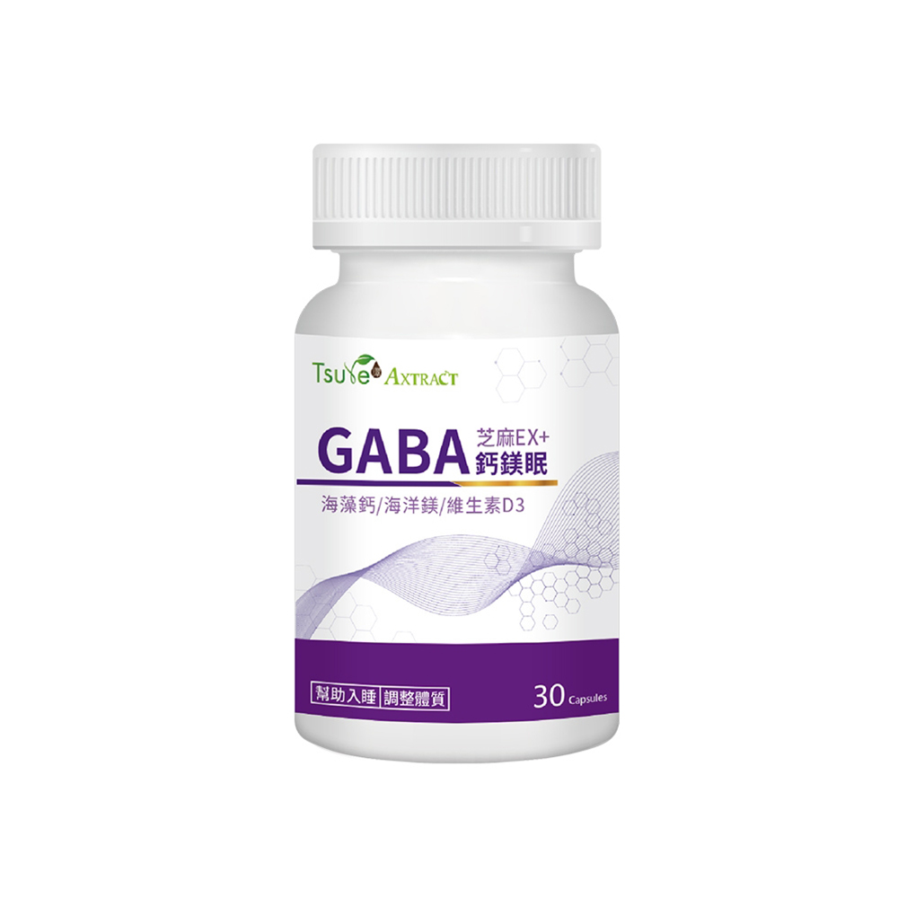 Tsuie 日濢 芝麻EX GABA鈣鎂眠(30顆/瓶)