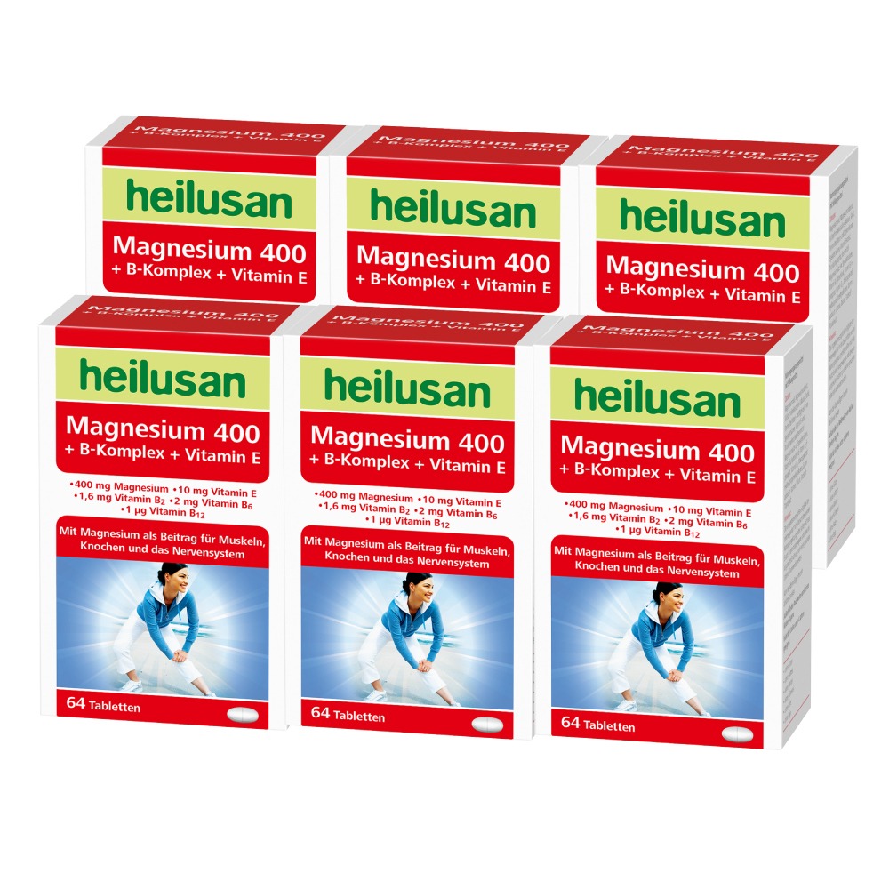 Heilusan 好立善 鎂+B群+E高效活力錠 6入組(64錠x6)