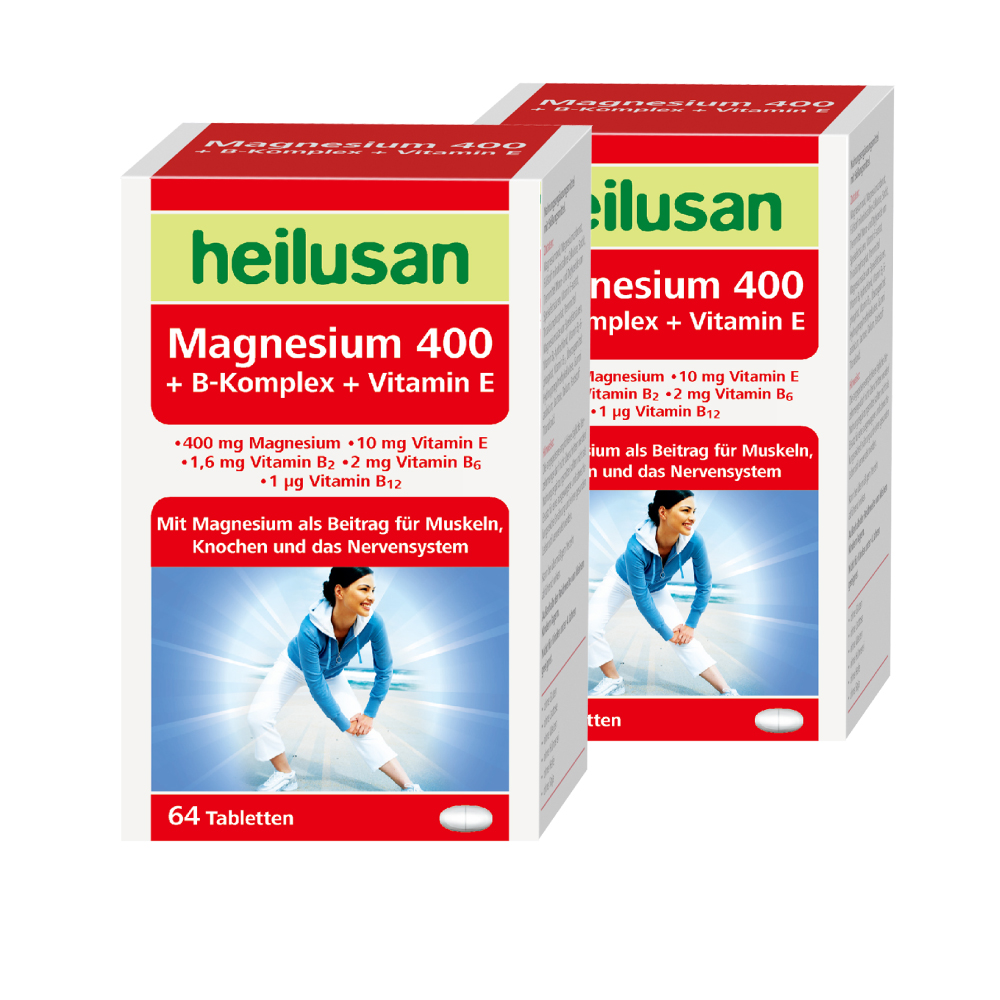 Heilusan 好立善 鎂+B群+E高效活力錠 (64錠)x2 (幫助入睡.醣類代謝.鎂有助心臟.肌肉及神經正常功能)