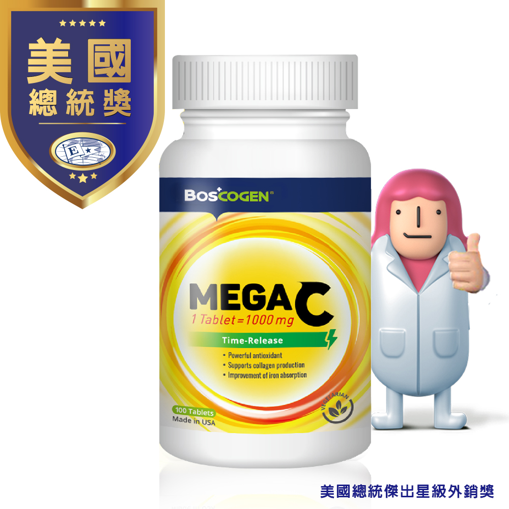 百仕可 MEGA C 高單位緩釋C 錠 100粒/瓶