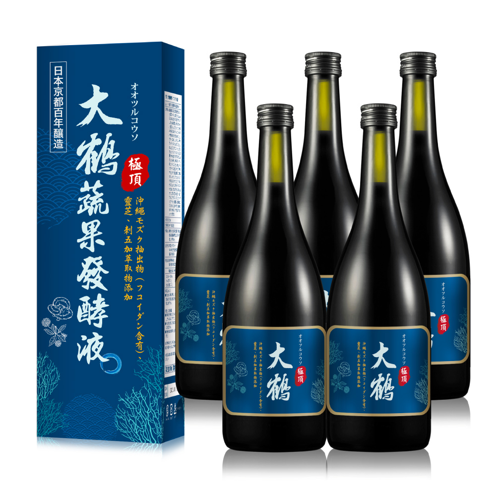 Nutrimate 你滋美得 日本大鶴蔬果發酵液新包裝(720ml/瓶)x5瓶