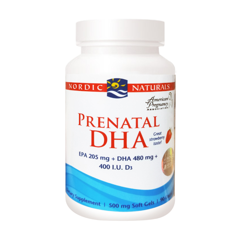 Nordic naturals 北歐天然 孕沛喜魚油膠囊 90顆/瓶 (天然草莓風味)