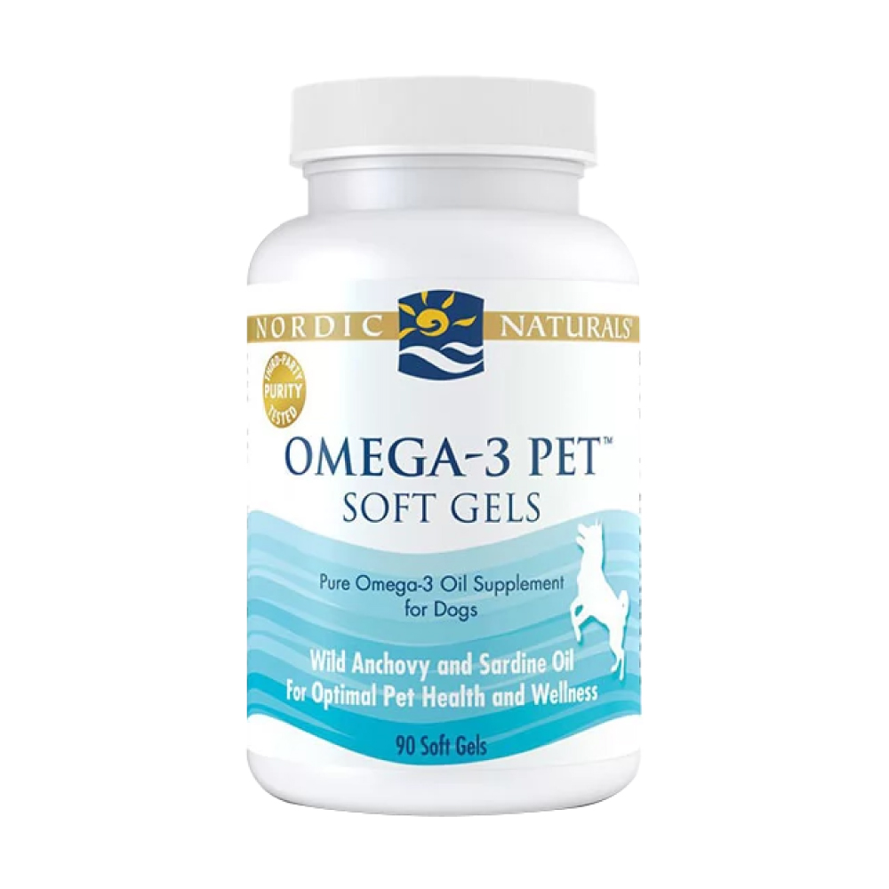 Nordic naturals 北歐天然 寵物魚油膠囊 90顆/瓶 (中型至大型犬適用)