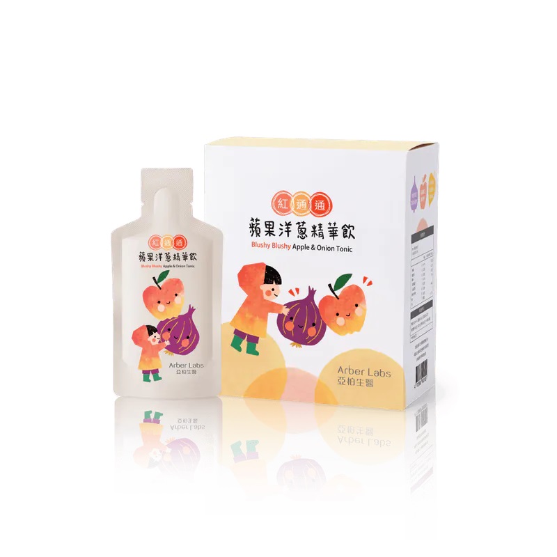 亞柏生醫Arber Labs 紅通通 蘋果洋蔥精華飲-孩童、兒童、加強保護-7入