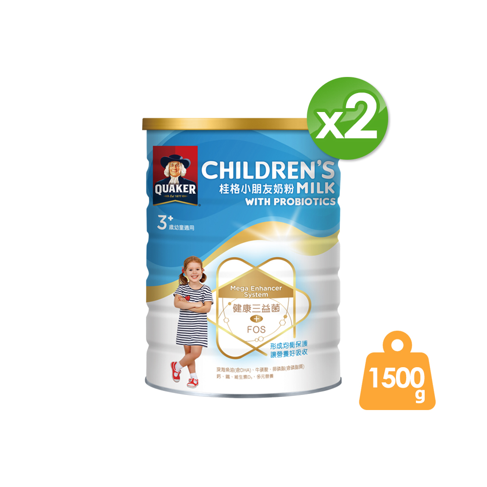 Quaker 桂格 三益菌小朋友奶粉(1500gx2罐)