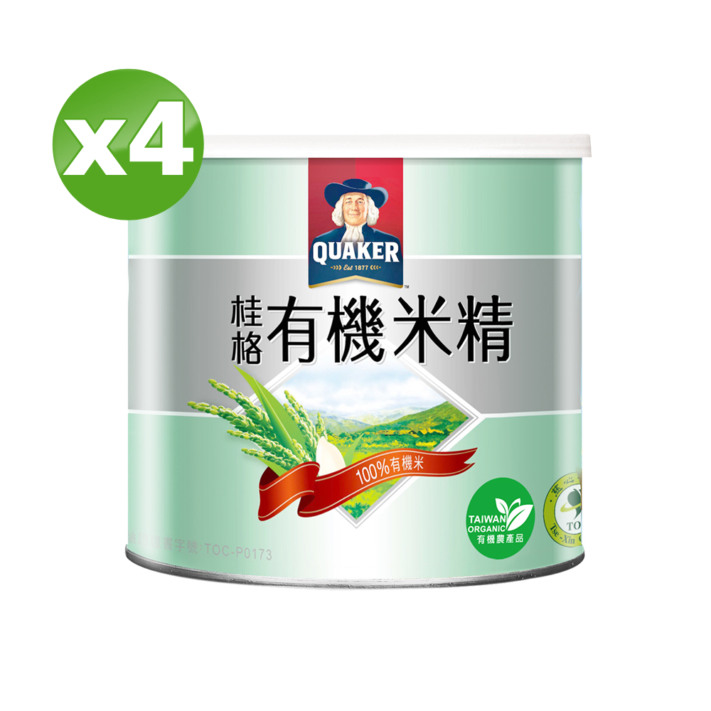 Quaker 桂格 敏兒HA有機米精(300gx4罐)
