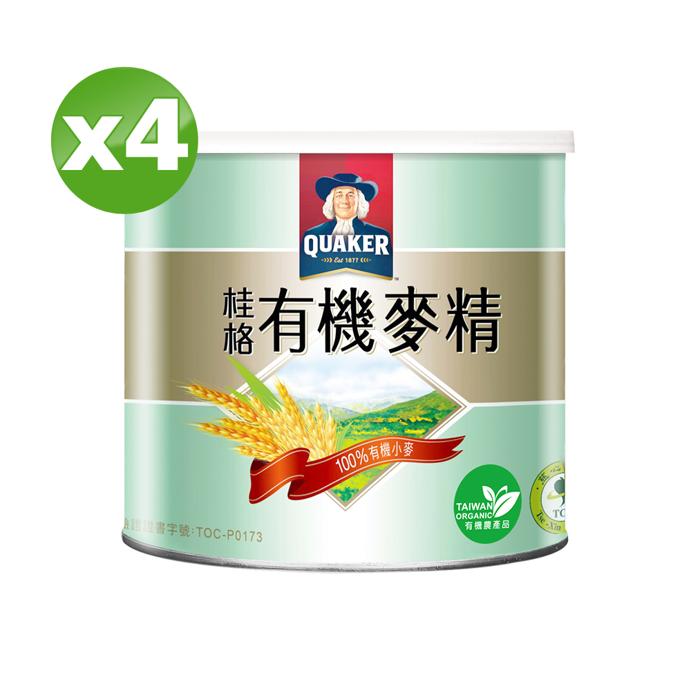 Quaker 桂格 敏兒HA有機麥精(300gx4罐)