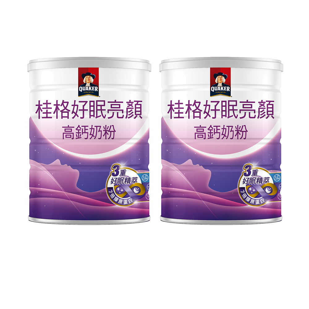 Quaker 桂格 好眠亮顏高鈣奶粉750gx2罐