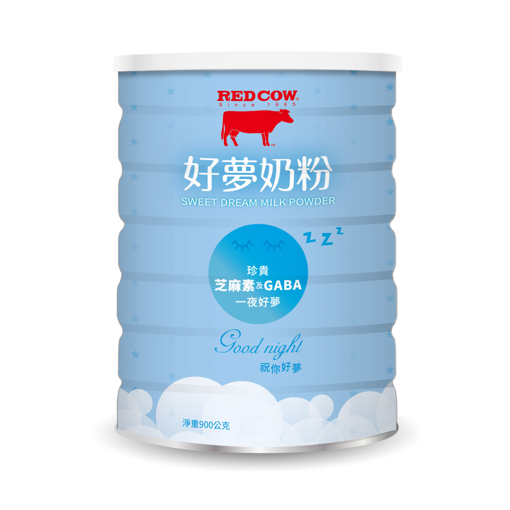 RED COW 紅牛 【紅牛官方直營】好夢奶粉900g(富芝麻素/GABA/高鈣/牛奶蛋白/紐西蘭乳源)