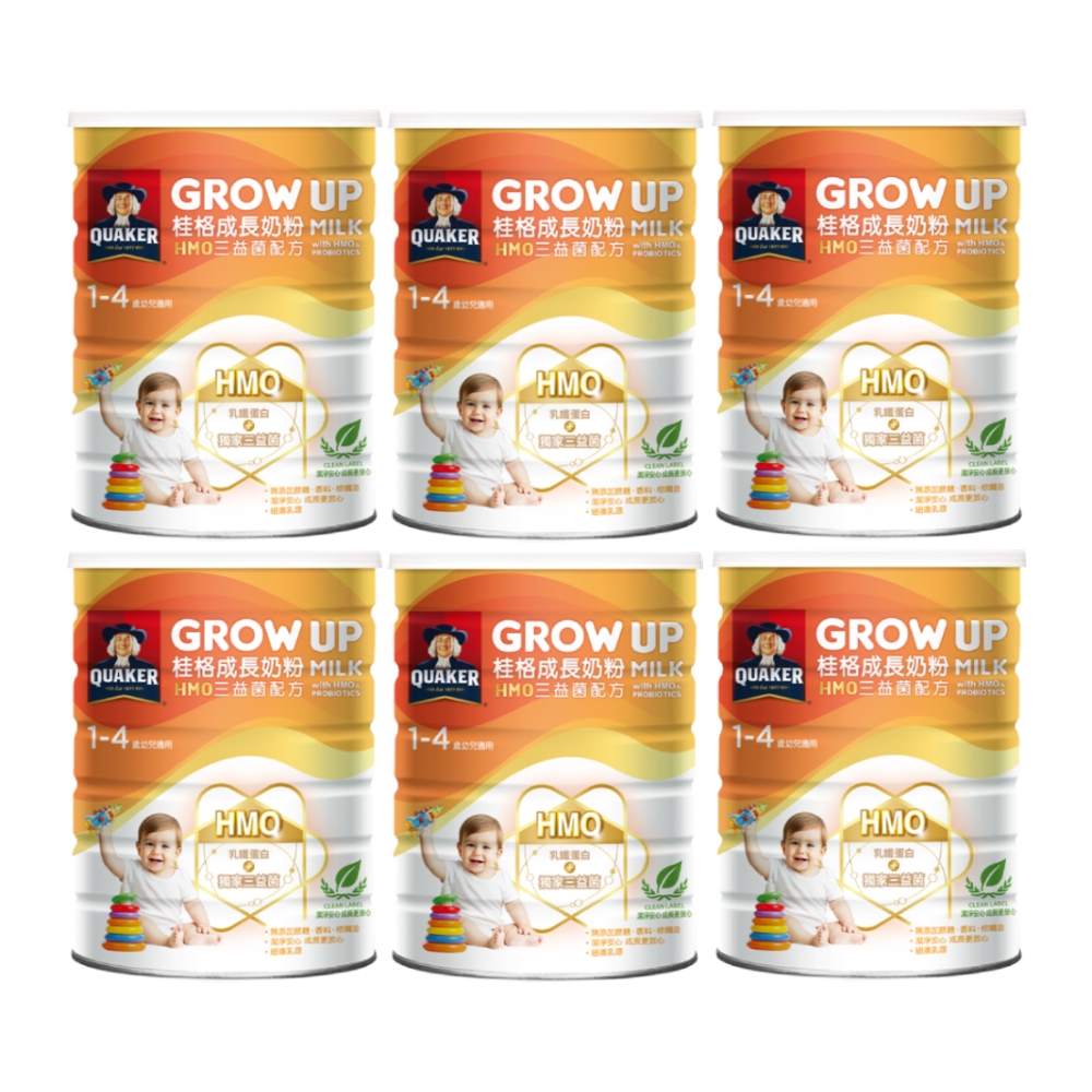 Quaker 桂格 HMO三益菌成長奶粉1500gx6罐 (3號 1-4歲幼童適用)