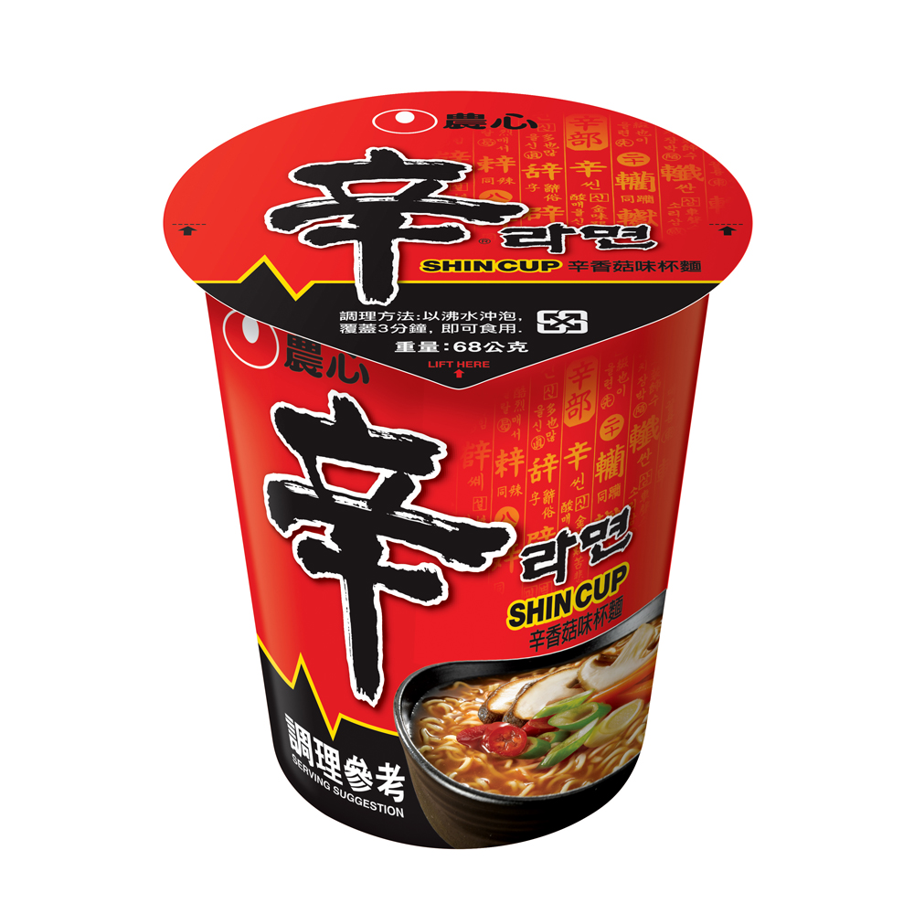 [農心] 辛香菇味杯麵68g