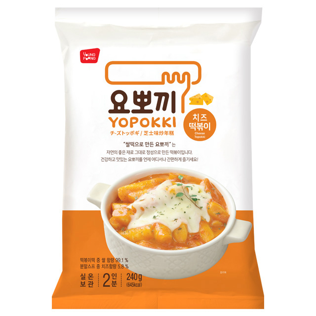 Yopokki 芝士味辣炒年糕(袋裝)240g
