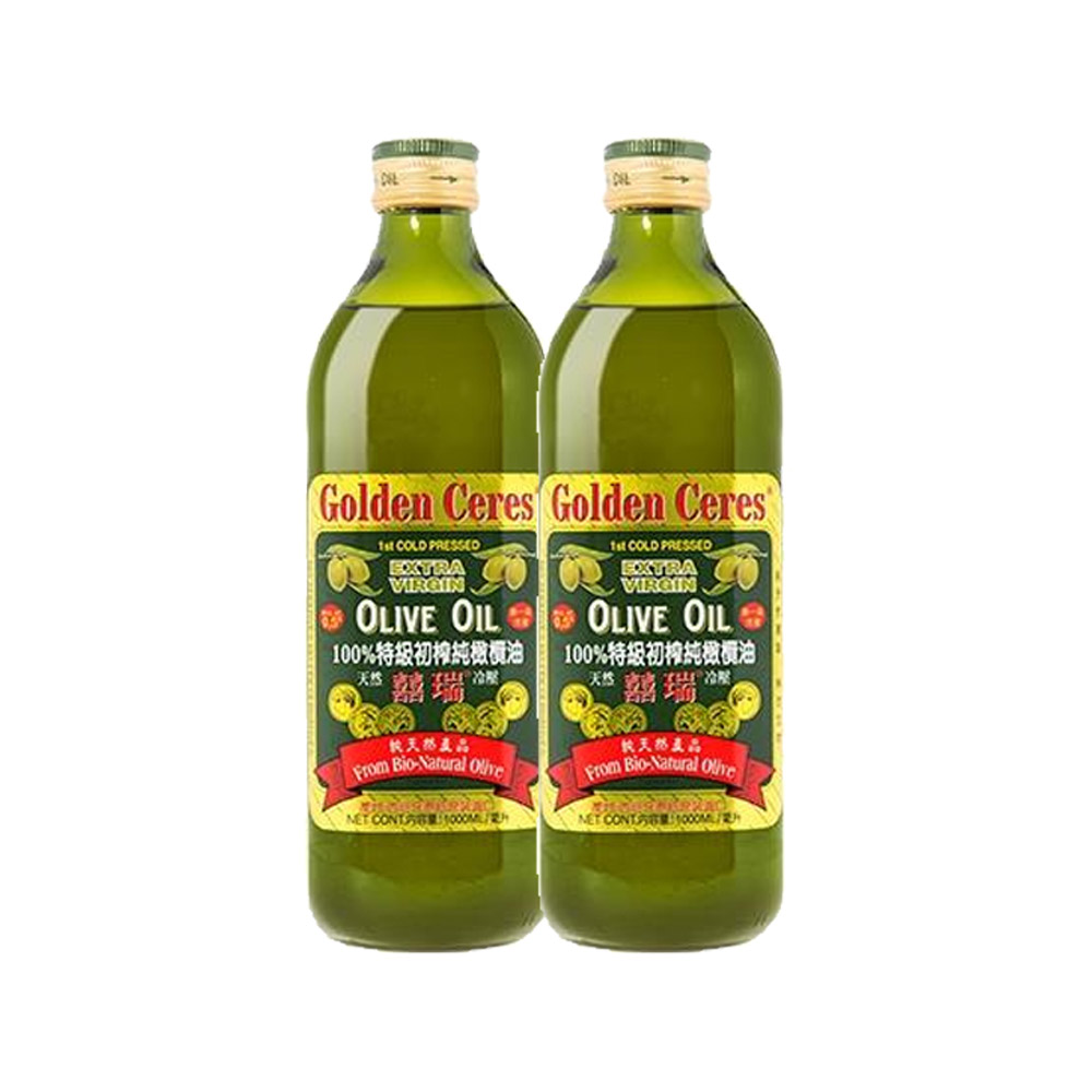 【特級】Extra Virgin 冷壓100%純橄欖油( 1000ml)*2入組