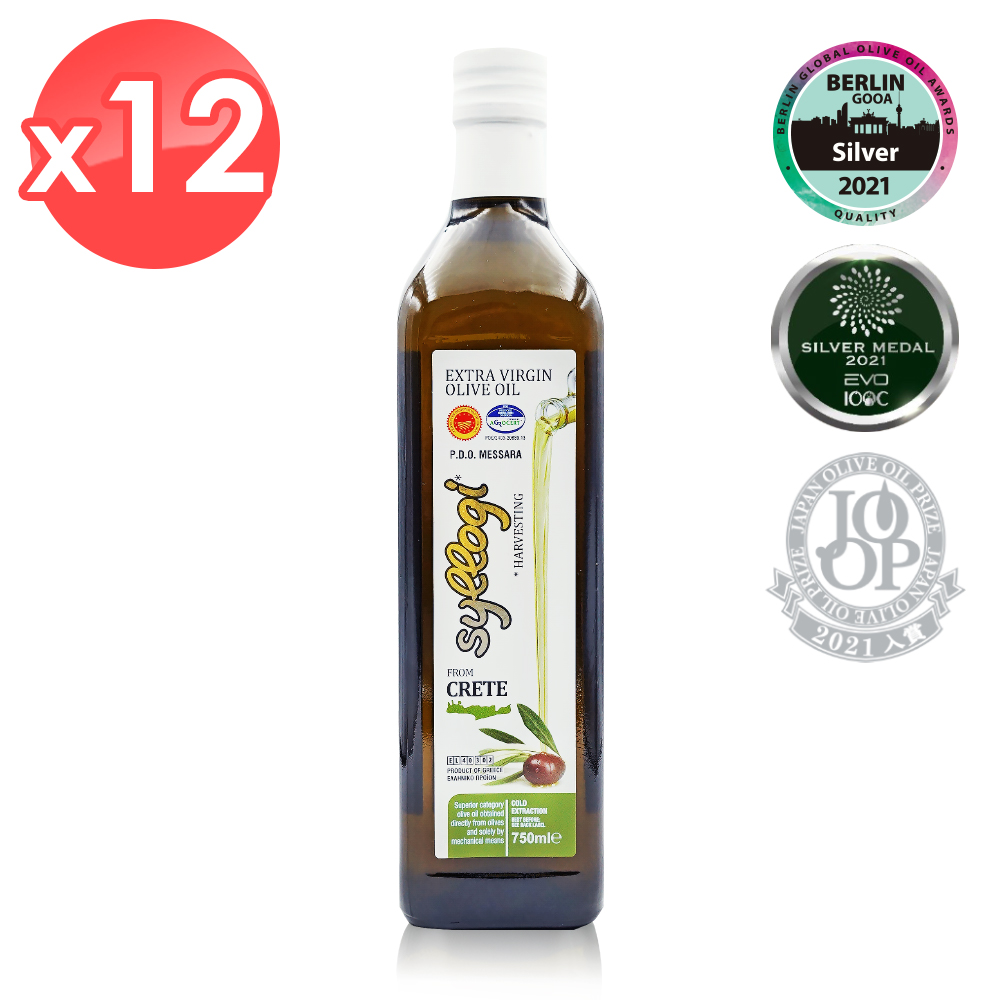 【Syllogi】 斯洛奇特級初榨橄欖油12瓶(750ml*12瓶)