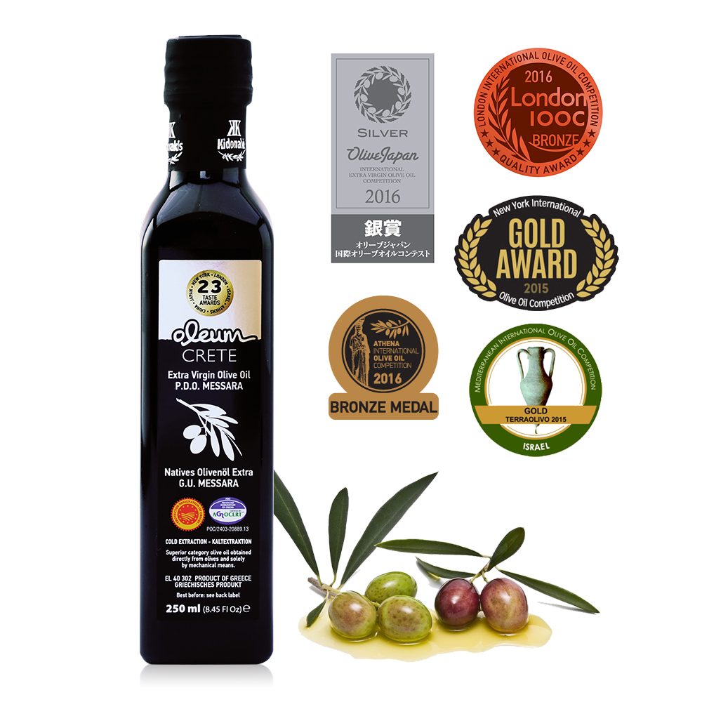 【Oleum Crete】奧莉恩特級初榨橄欖油1瓶(250ml)