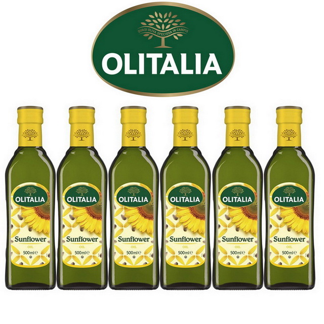 Olitalia 奧利塔 超值葵花油禮盒組(500mlx6瓶)