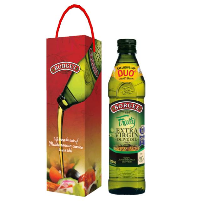 BORGES 百格仕 特級初榨橄欖油(阿爾貝吉納)500ml 一入禮盒 Extra Virgin 第一道特級初榨冷壓