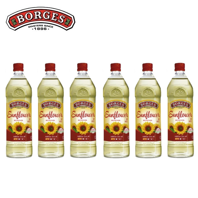 BORGES 百格仕 葵花油1L(1000ml)x6瓶