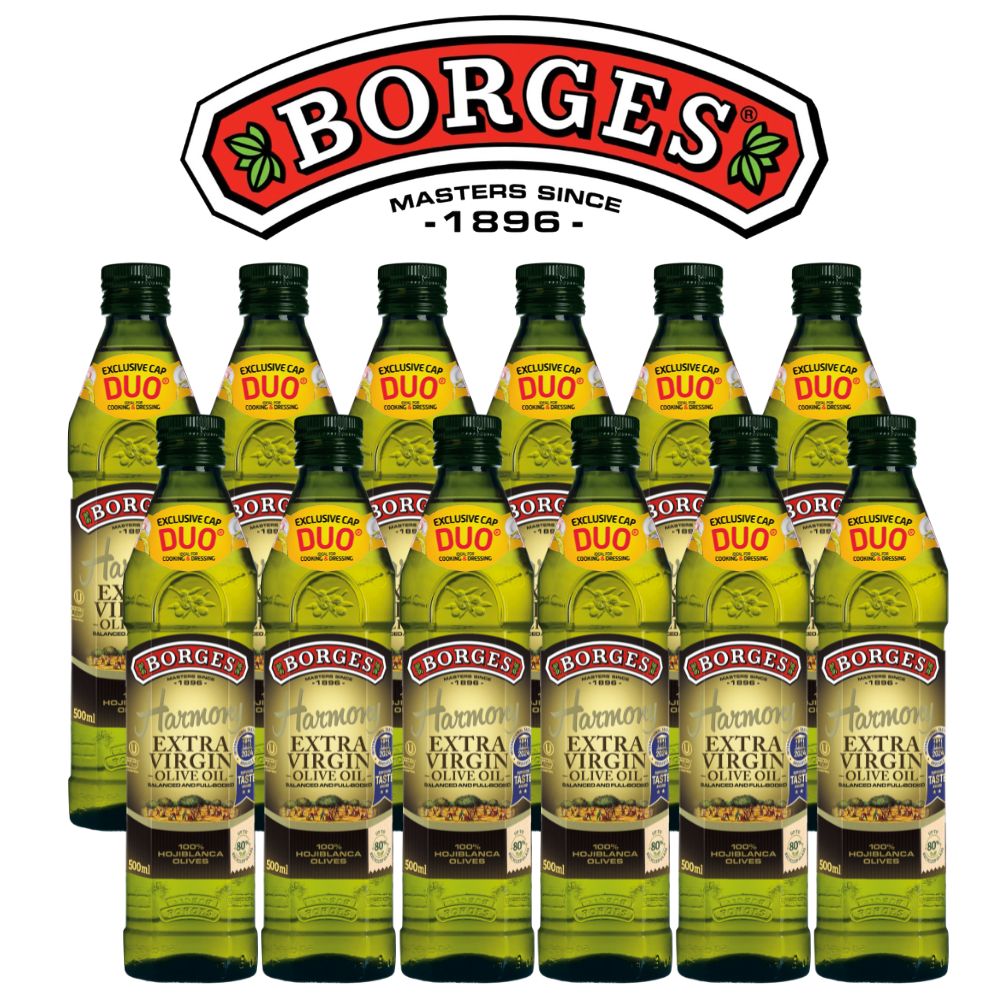 BORGES 百格仕 特級初榨橄欖油(霍希布蘭卡)500mlx12瓶 Extra Virgin 第一道特級初榨冷壓