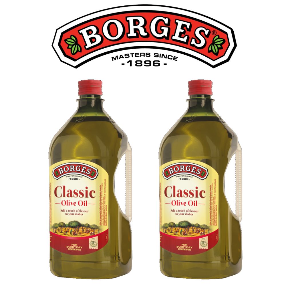BORGES 百格仕 橄欖油(中味橄欖油)2Lx2瓶 100% Pure 橄欖油