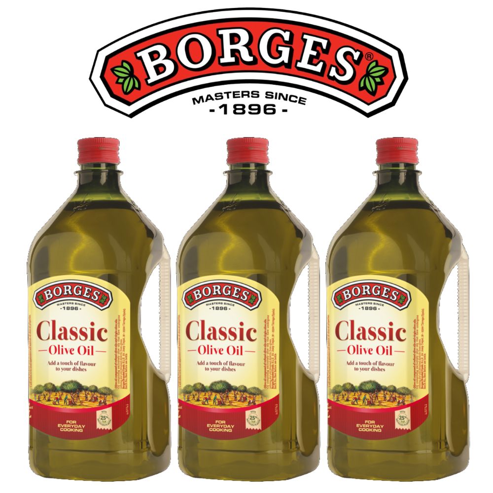 BORGES 百格仕 橄欖油(中味橄欖油)2Lx3瓶 100% Pure 橄欖油