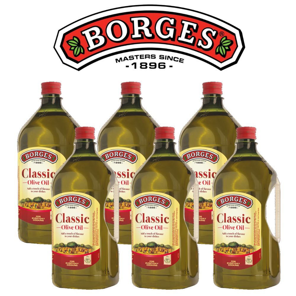 BORGES 百格仕 橄欖油(中味橄欖油)2Lx6瓶 100% Pure 橄欖油
