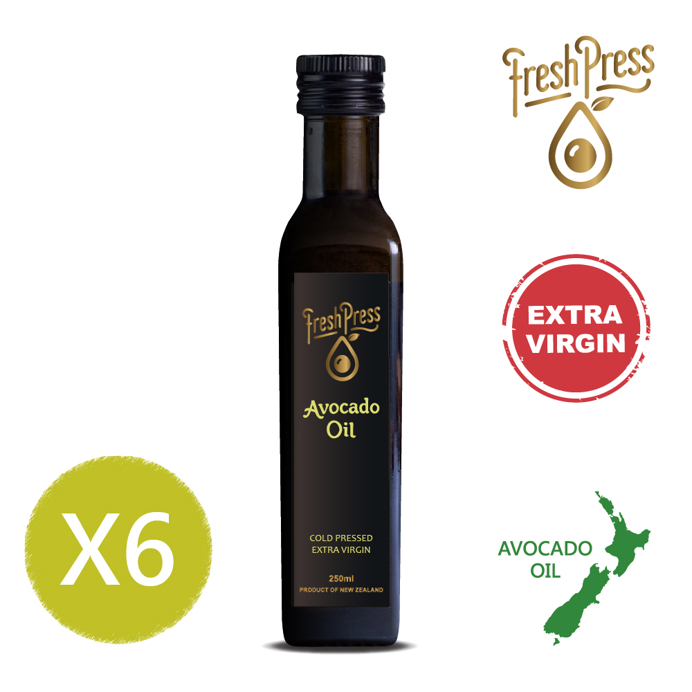 壽滿趣 FreshPress紐西蘭頂級冷壓初榨酪梨油(250mlx6)