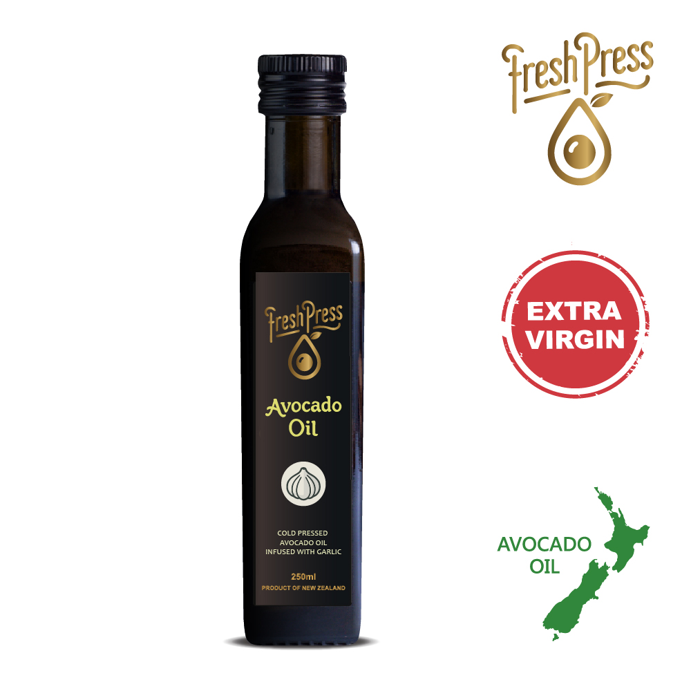 壽滿趣 FreshPress紐西蘭頂級冷壓初榨蒜香風味酪梨油(250ml)
