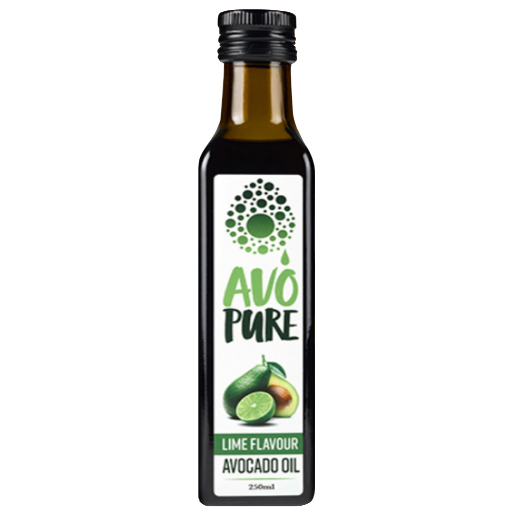 紐西蘭 AVOPURE特級初榨冷壓酪梨油250ml-萊姆風味