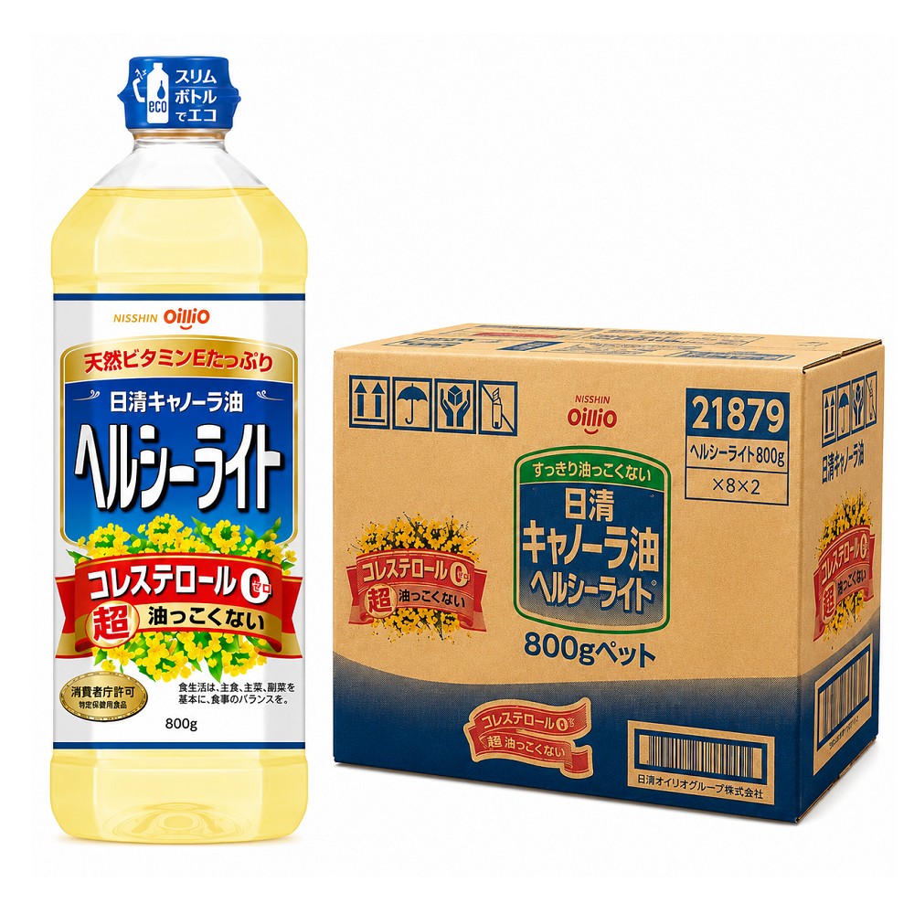Nissin 日清 日清特級芥花油800g 8瓶/箱 油菜籽油