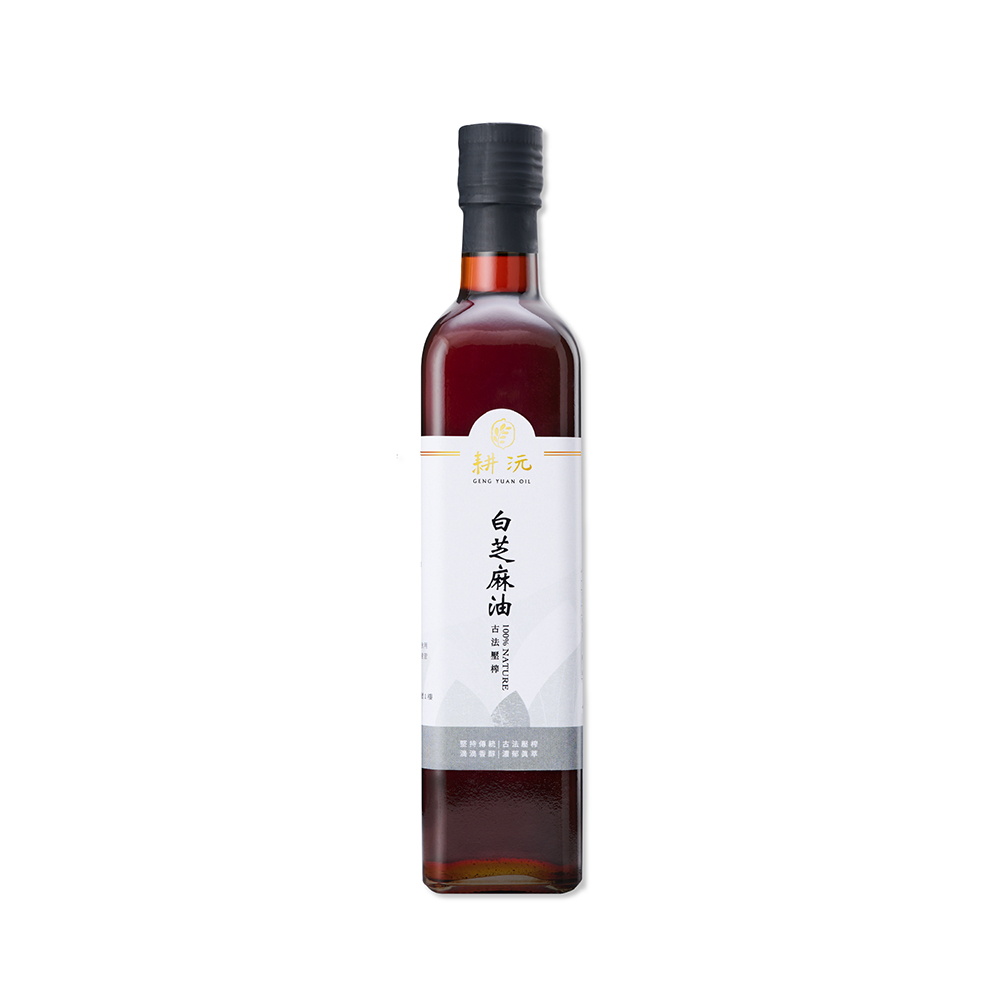 GENG YUAN 耕沅 100%古法壓榨白芝麻油 500ml x 2入
