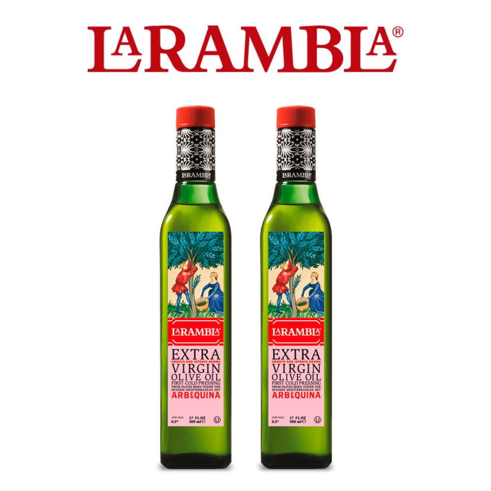 《西班牙La Rambla》特級初榨橄欖油(阿爾貝吉納)500ml x2瓶