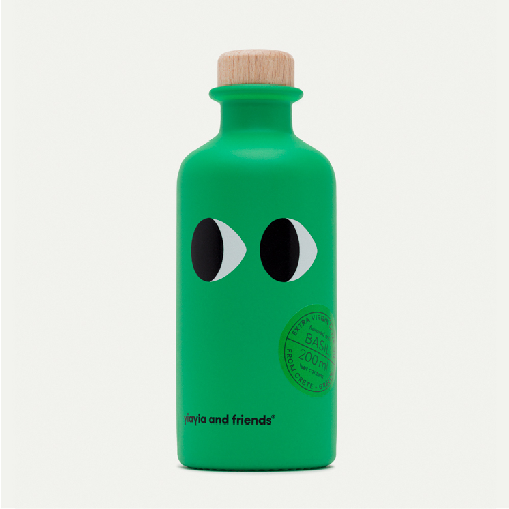 壽滿趣 Yiayia and Friends頂級冷壓初榨橄欖油(200ml) 羅勒風味