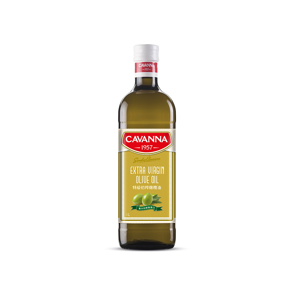 義大利Cavanna康萬納特級初榨橄欖油1L(酸價0.3/可生飲)