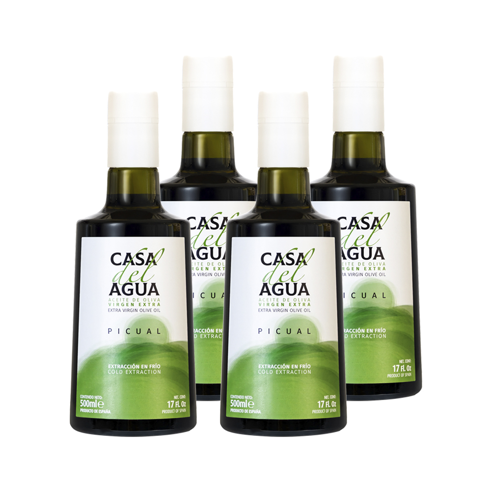 CASA DEL AGUA 歐嘉 莊園職人款特級冷壓初榨橄欖油 500mlx4入