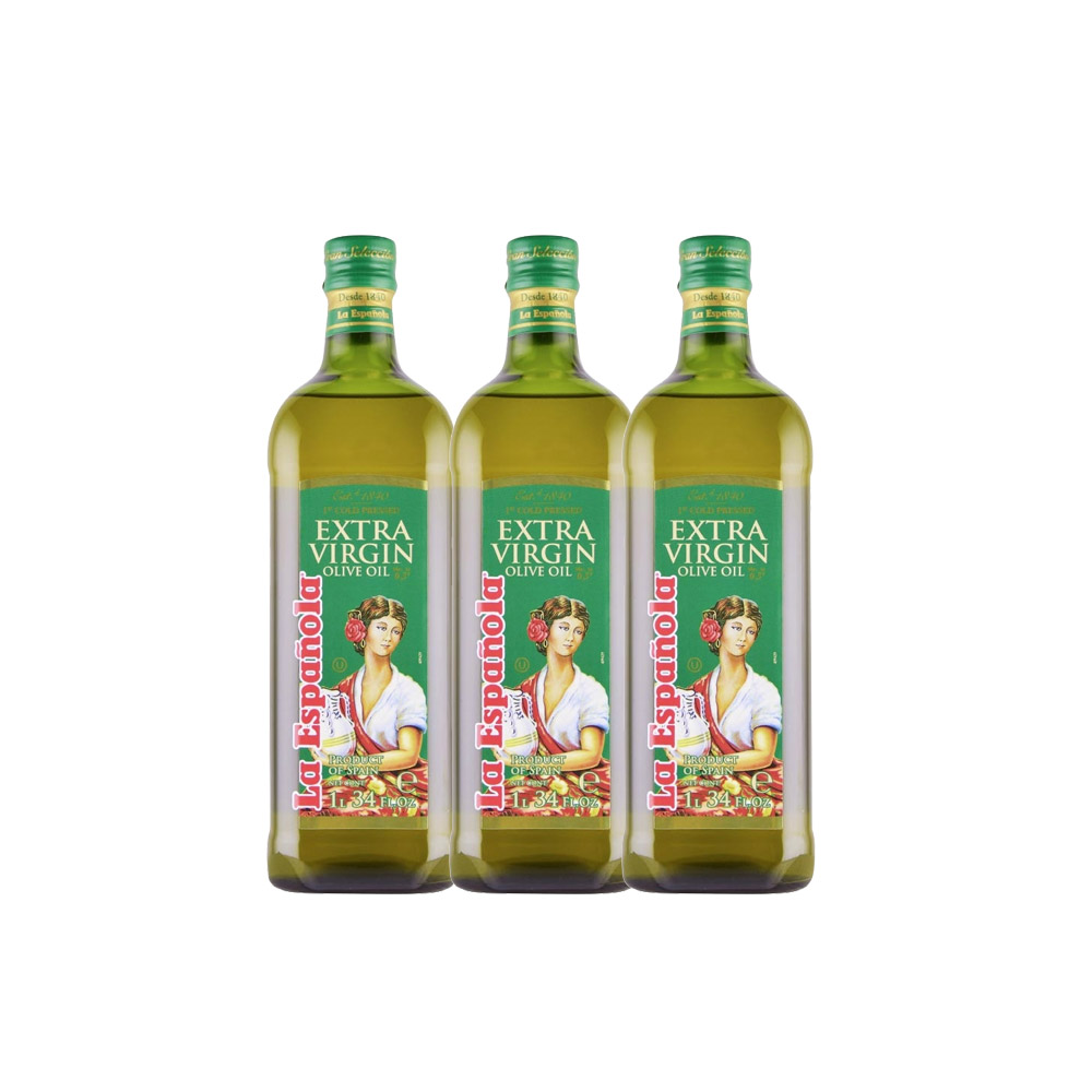 LA Espanola 萊瑞 【特級】初榨冷壓100%純橄欖油 ( 1000ml )X3