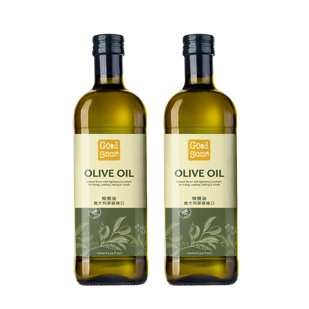GoodSome 陳桑灶咖 義大利原裝進口橄欖油1000mlx2入